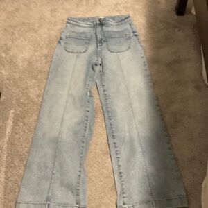 LC Lauren Conrad Light Blue High-Rise Wide Leg Jeans